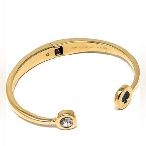 Kate Spade New York Spot The Spade Gold Tone Bangle Bracelet